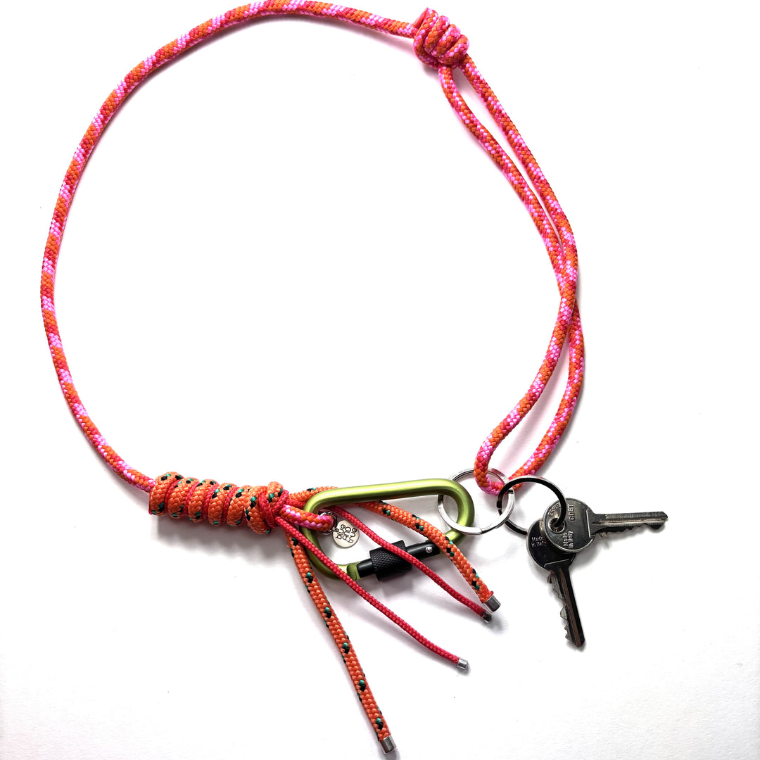 Portachiavi A Lanyard Con Moschettone – Bandiera Francia Tricolore (Alta Qualità, Due Strati Di Raso)